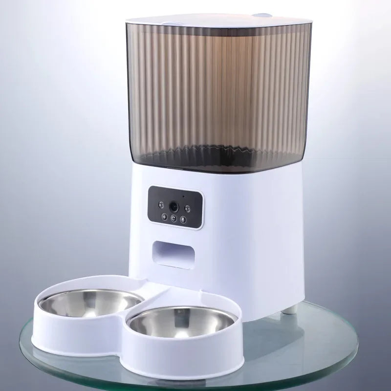 Dispensador Automático de Comida con Cámara para Mascotas