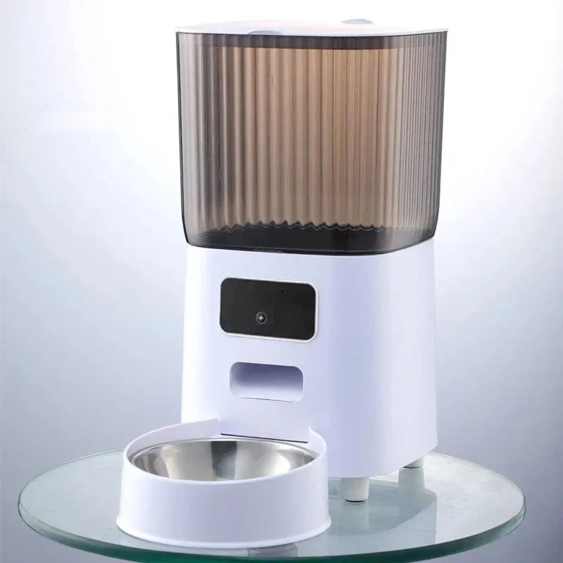 Dispensador Automático de Comida con Cámara para Mascotas