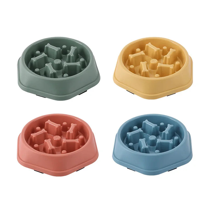 Anti-Gulping Slow Feeder for Dogs and Cats