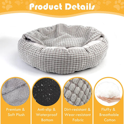 Cama Cueva Antiansiedad para Perros y Gatos